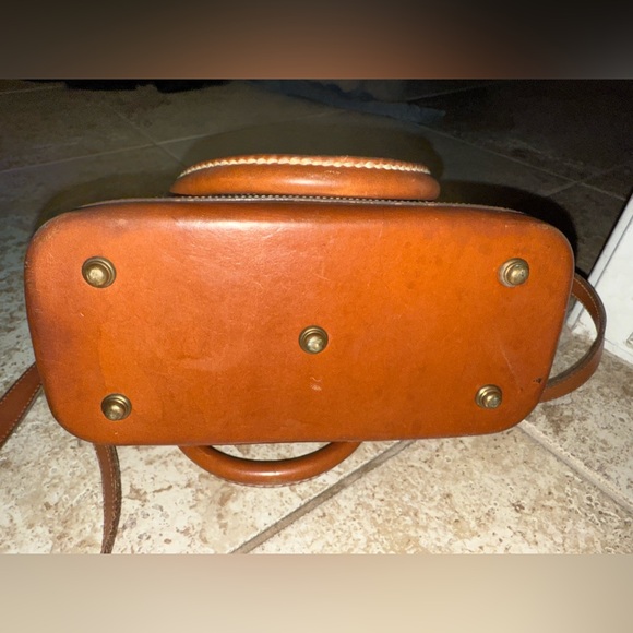 Dooney & Bourke Tan Leather Satchel - Picture 3 of 4